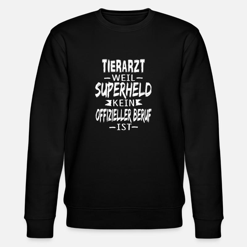 TIERARZT - Stanley/Stella Unisex Bio-Sweatshirt CHANGER  - Schwarz
