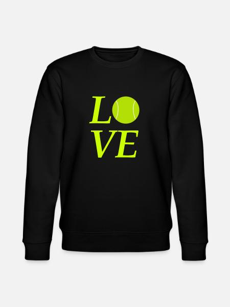 Love tennis - Stanley/Stella CHANGER Unisex Organic Sweatshirt - black