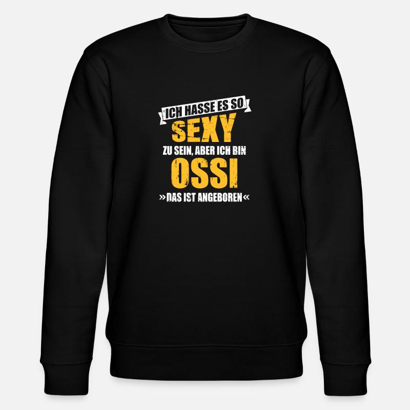 Ossi - Stanley/Stella Unisex Bio-Sweatshirt CHANGER  - Schwarz