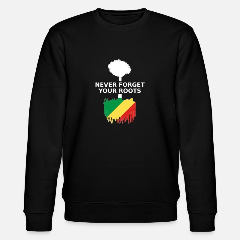 Republik Kongo - Stanley/Stella Unisex Bio-Sweatshirt CHANGER  - Schwarz
