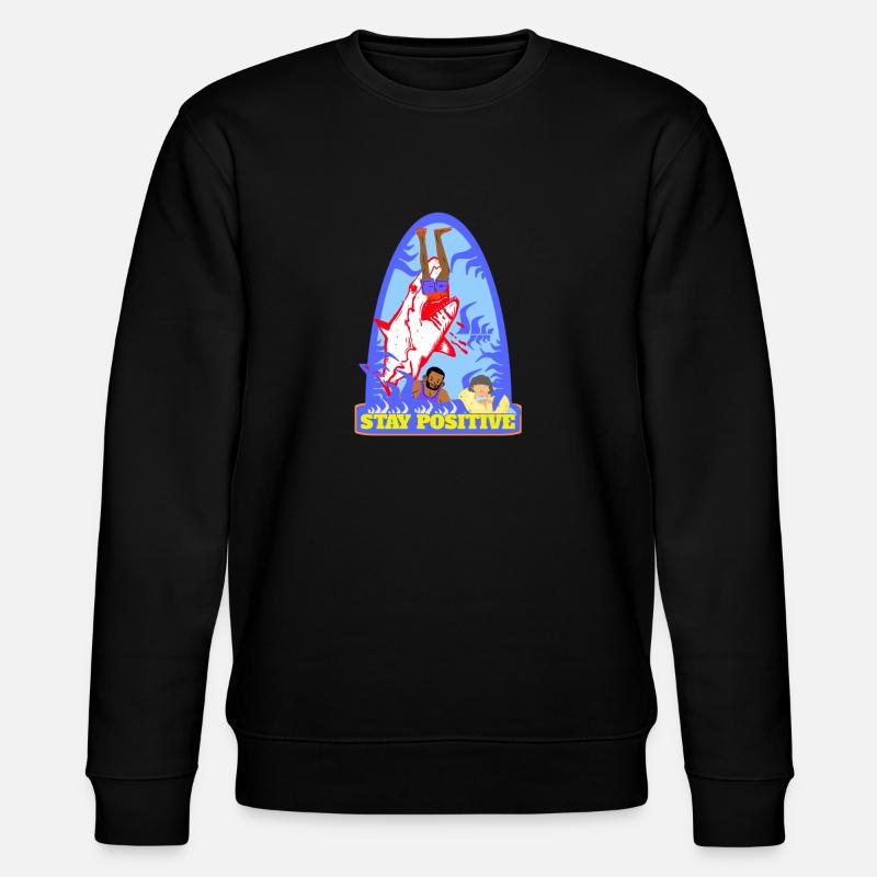 Surferdude -Surfeur - Sweat bio CHANGER Stanley/Stella Unisexe - noir