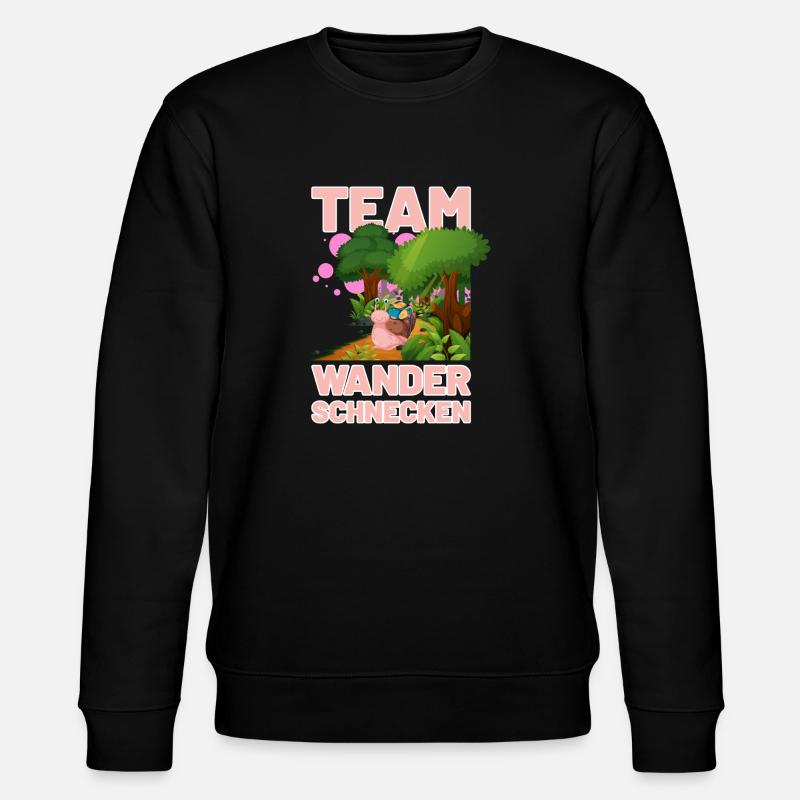 Team Wanderschnecken - Stanley/Stella Unisex Bio-Sweatshirt CHANGER  - Schwarz