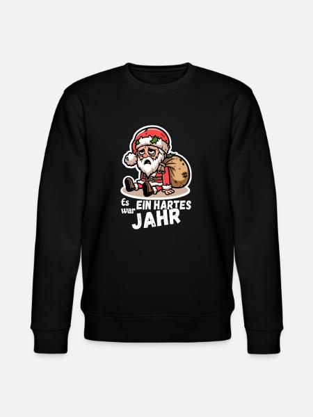 Funny Santa Claus Saying - Stanley/Stella CHANGER Unisex Organic Sweatshirt - black