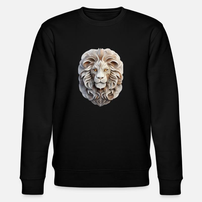 Sternzeichen Löwe - Stanley/Stella Unisex Bio-Sweatshirt CHANGER  - Schwarz