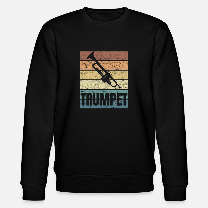 Trompete Blechblasinstrument Leidenschaft - Stanley/Stella Unisex Bio-Sweatshirt CHANGER  - Schwarz