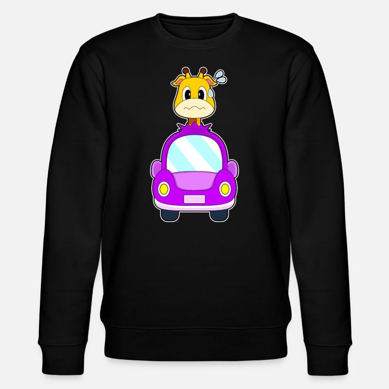 Voiture Girafe - Sweat bio CHANGER Stanley/Stella Unisexe - noir