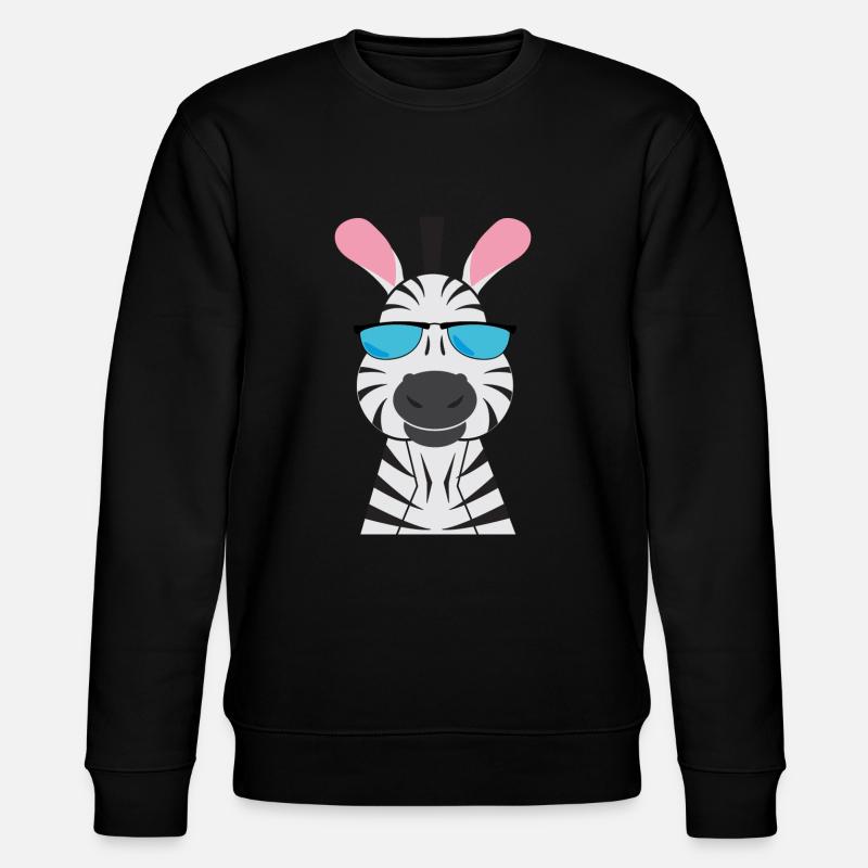 Zebra - Stanley/Stella Unisex Bio-Sweatshirt CHANGER  - Schwarz