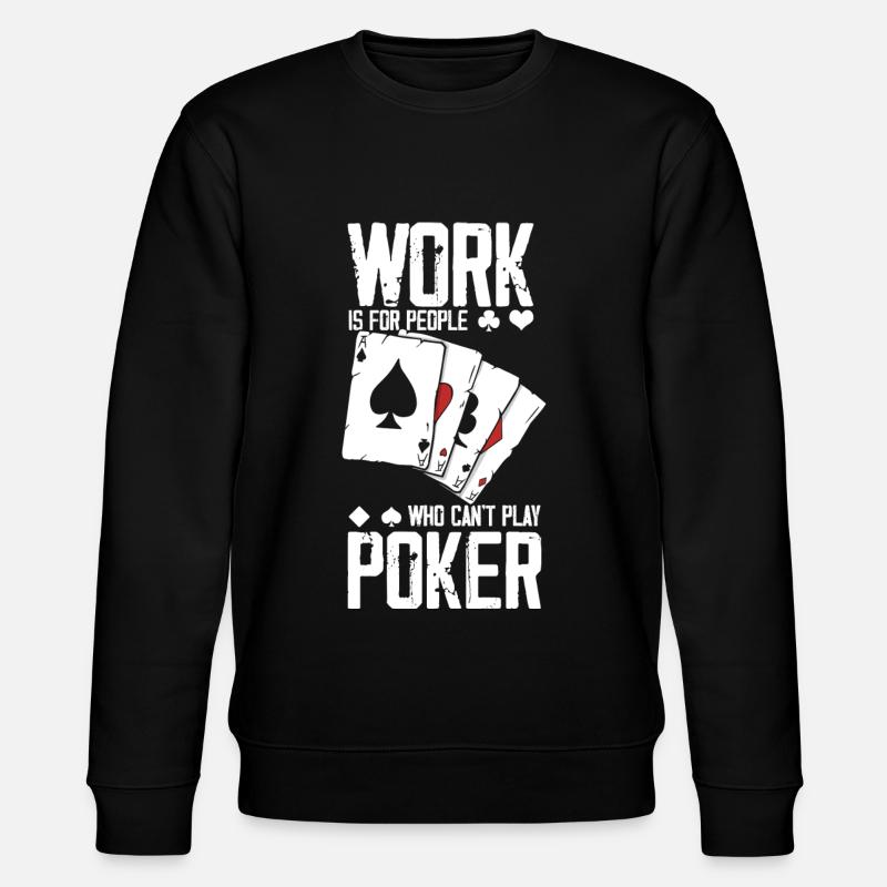 Poker - Stanley/Stella CHANGER Unisex Organic Sweatshirt - black