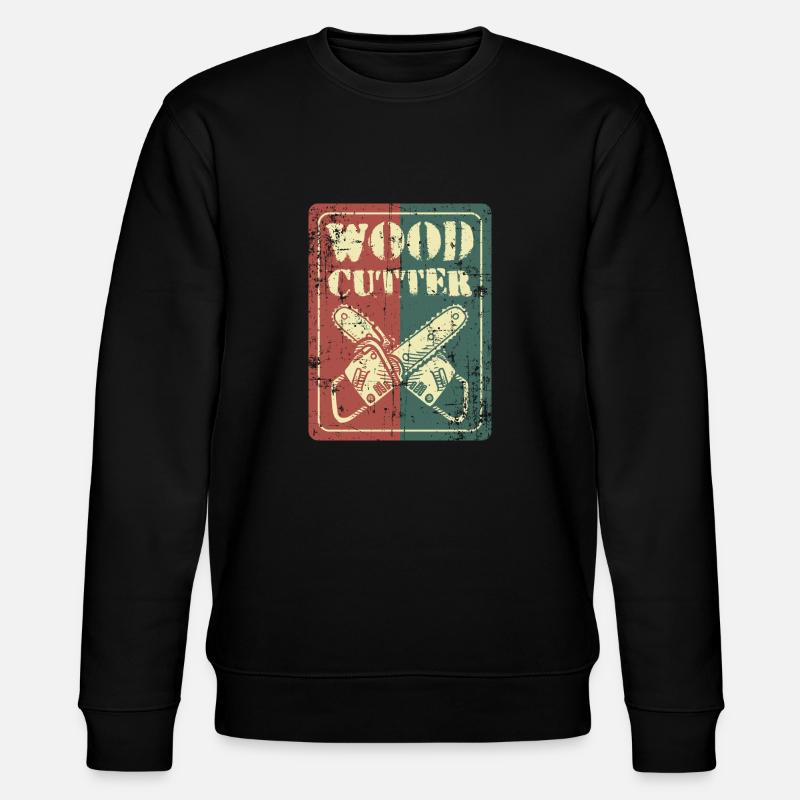 Tronçonneuse bûcheron - Sweat bio CHANGER Stanley/Stella Unisexe - noir