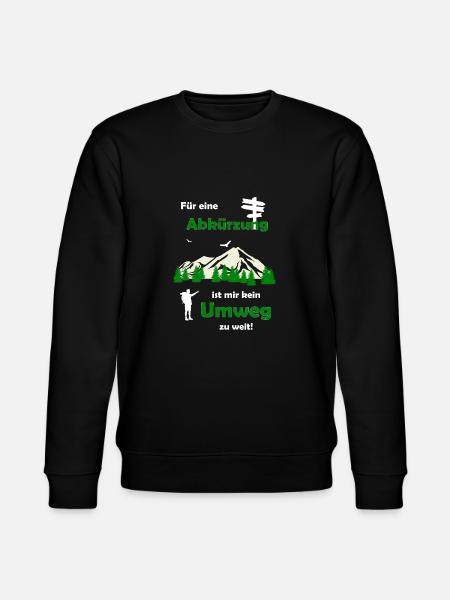 Wandern Spruch Geschenkidee - Stanley/Stella Unisex Bio-Sweatshirt CHANGER  - Schwarz