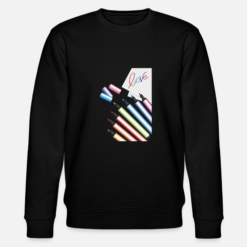 amour écrit - Sweat bio CHANGER Stanley/Stella Unisexe - noir