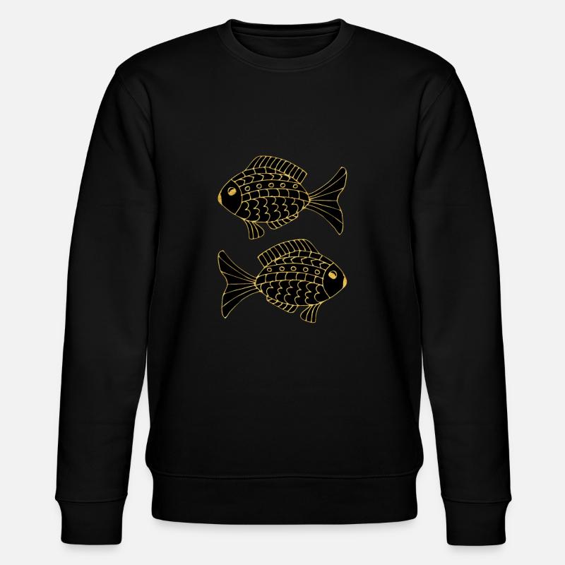 Fish - Stanley/Stella CHANGER Unisex Organic Sweatshirt - black