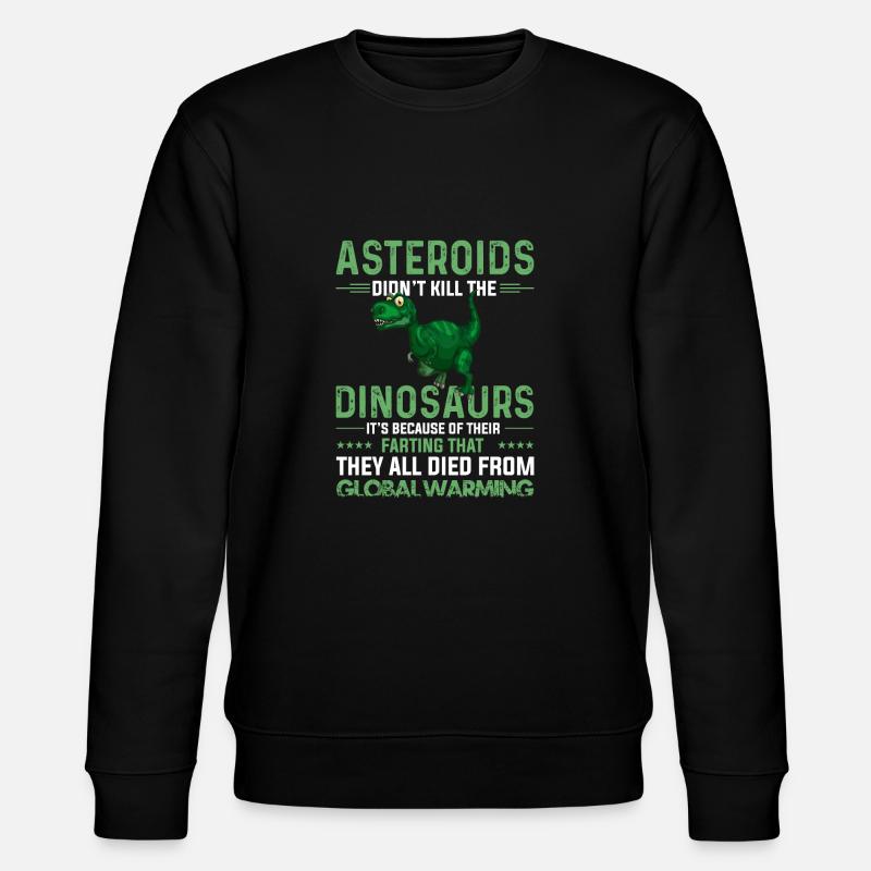 Asteroids Dinosaurs Global Warming - Sweat bio CHANGER Stanley/Stella Unisexe - noir