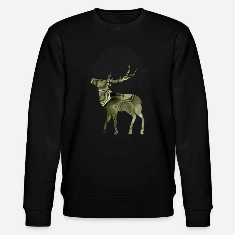 Hirsch - Stanley/Stella Unisex Bio-Sweatshirt CHANGER  - Schwarz