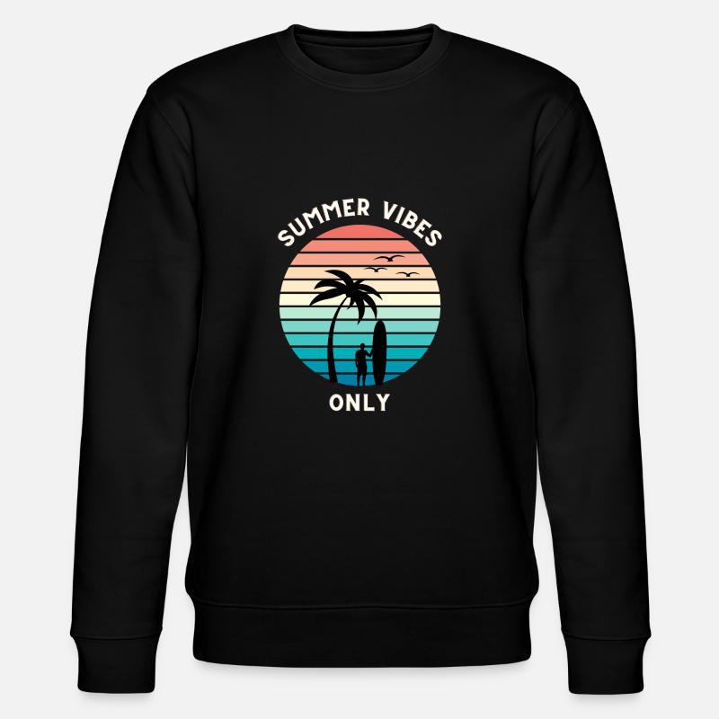 Sommer vibes only - Stanley/Stella Unisex Bio-Sweatshirt CHANGER  - Schwarz