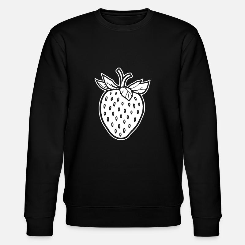 Strawberry Fruit Fruit - Stanley/Stella CHANGER Unisex Organic Sweatshirt - black