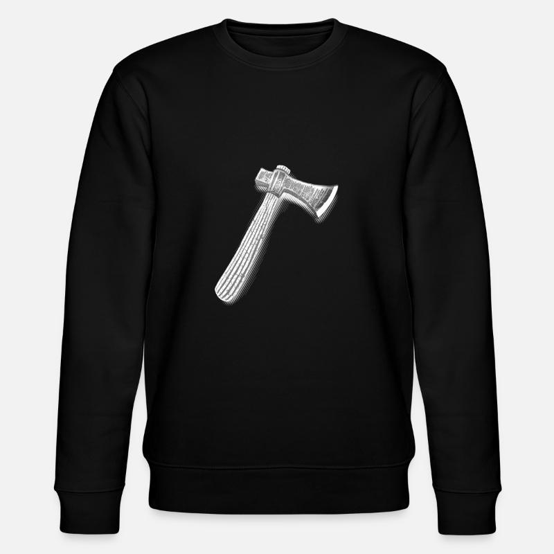 Axe | Lumberjacks | Woodworkers | Axe - Stanley/Stella CHANGER Unisex Organic Sweatshirt - black