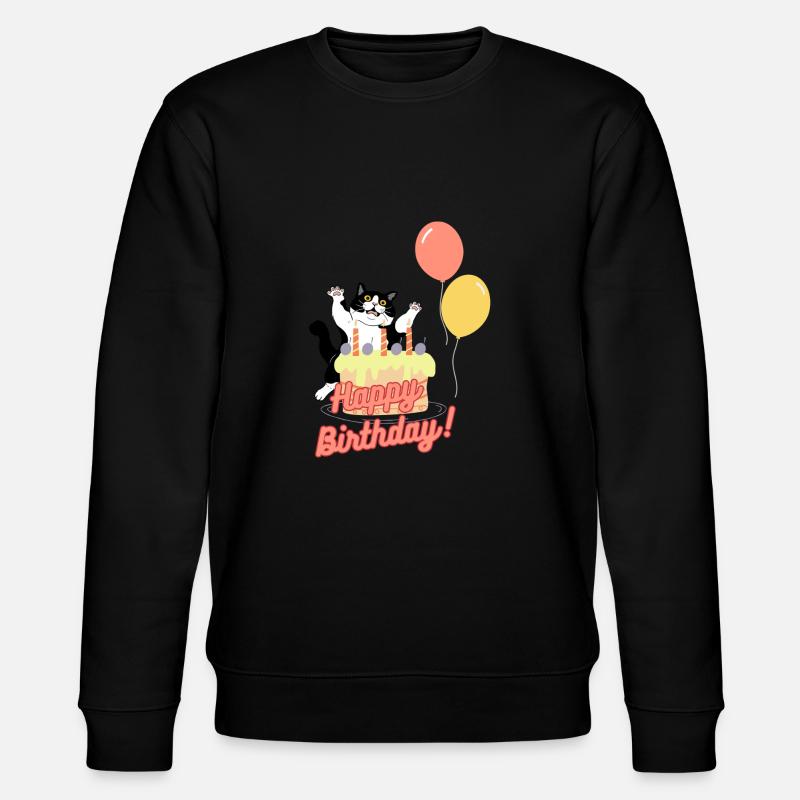 Happy Birthday - Stanley/Stella Unisex Bio-Sweatshirt CHANGER  - Schwarz