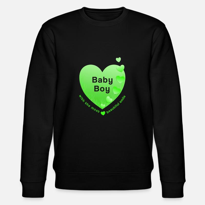 Baby Boy - Stanley/Stella Unisex Bio-Sweatshirt CHANGER  - Schwarz