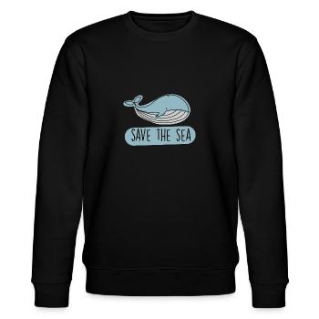 Sauver la mer - Protection de l’environnement et protection du milieu marin - Sweat bio CHANGER Stanley/Stella Unisexe - noir - Devant - Nik (191cm) & Marisol (170cm)