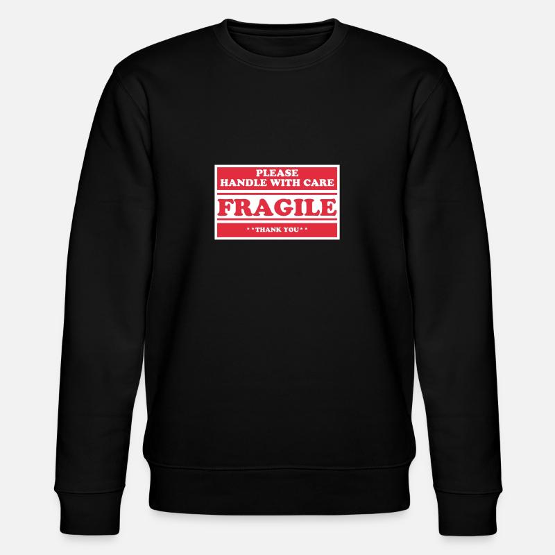 fragile - Stanley/Stella CHANGER Unisex Organic Sweatshirt - black