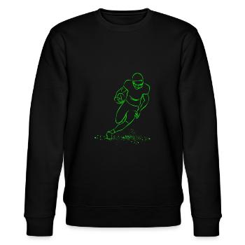 Football - Stanley/Stella Unisex Bio-Sweatshirt CHANGER  - Schwarz - Vorne - Nik (191cm) & Marisol (170cm)