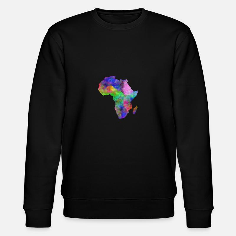afrika bunt - Stanley/Stella Unisex Bio-Sweatshirt CHANGER  - Schwarz