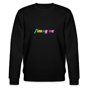 imagine rgb - Stanley/Stella CHANGER Unisex Organic Sweatshirt - black - Front - Nik (191cm) & Marisol (170cm)