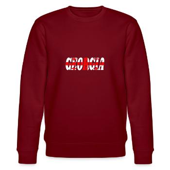 Georgia - Stanley/Stella Unisex Bio-Sweatshirt CHANGER  - Burgunderrot - Vorne - Nik (191cm) & Marisol (170cm)