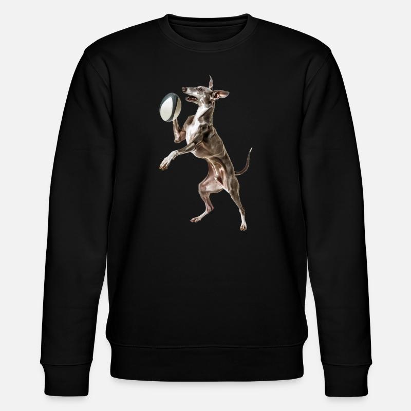 Italienischer Windspielhund - Stanley/Stella Unisex Bio-Sweatshirt CHANGER - Schwarz