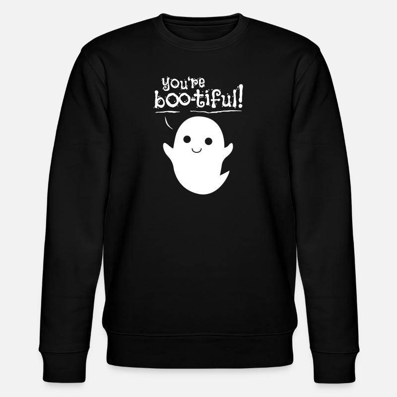 You are bootiful Gespenst - Stanley/Stella Unisex Bio-Sweatshirt CHANGER  - Schwarz