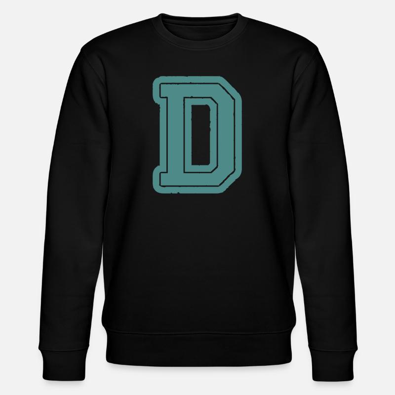 Lettre D - Sweat bio CHANGER Stanley/Stella Unisexe - noir
