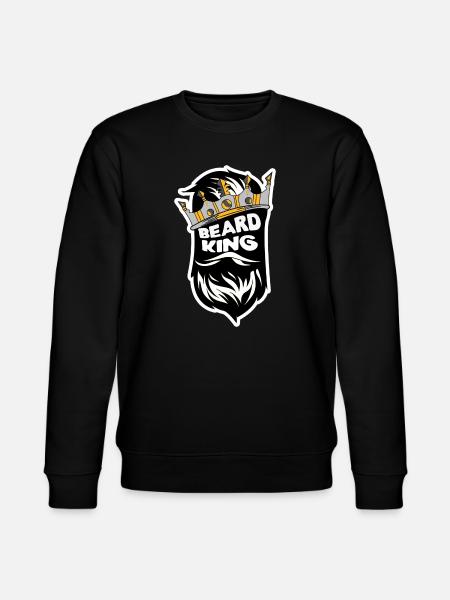 Bart Männlichkeit Statement Bartfrisur Bartträger - Stanley/Stella Unisex Bio-Sweatshirt CHANGER  - Schwarz