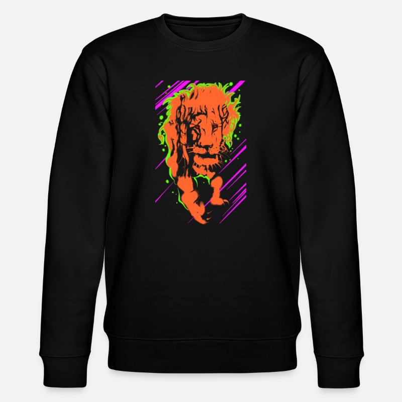 Lion - Stanley/Stella Unisex Bio-Sweatshirt CHANGER  - Schwarz