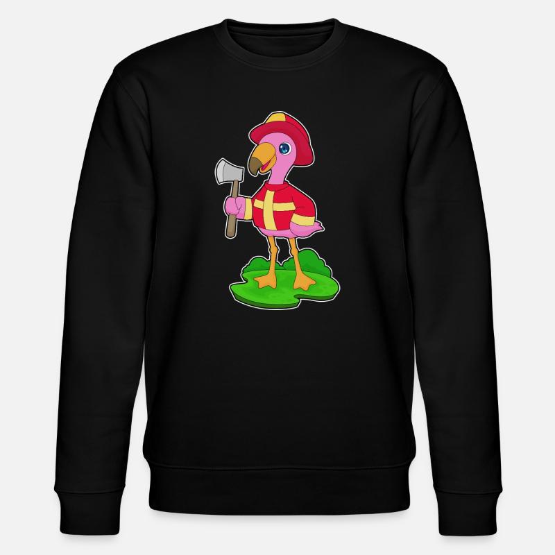 Hache de pompier Flamingo - Sweat bio CHANGER Stanley/Stella Unisexe - noir