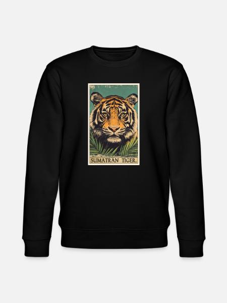 Tigre de Sumatra - Sweat bio CHANGER Stanley/Stella Unisexe - noir