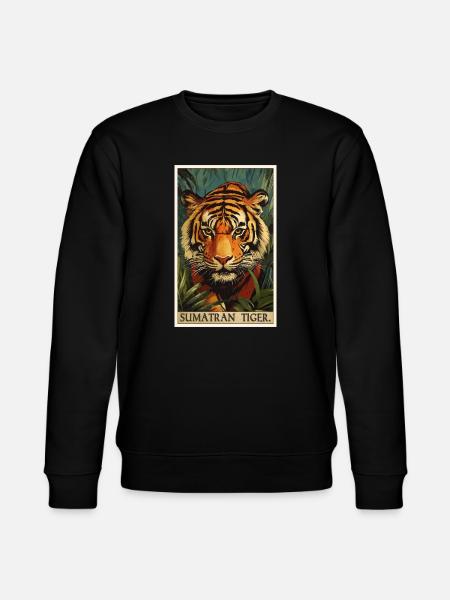 Tigre de Sumatra - Sweat bio CHANGER Stanley/Stella Unisexe - noir