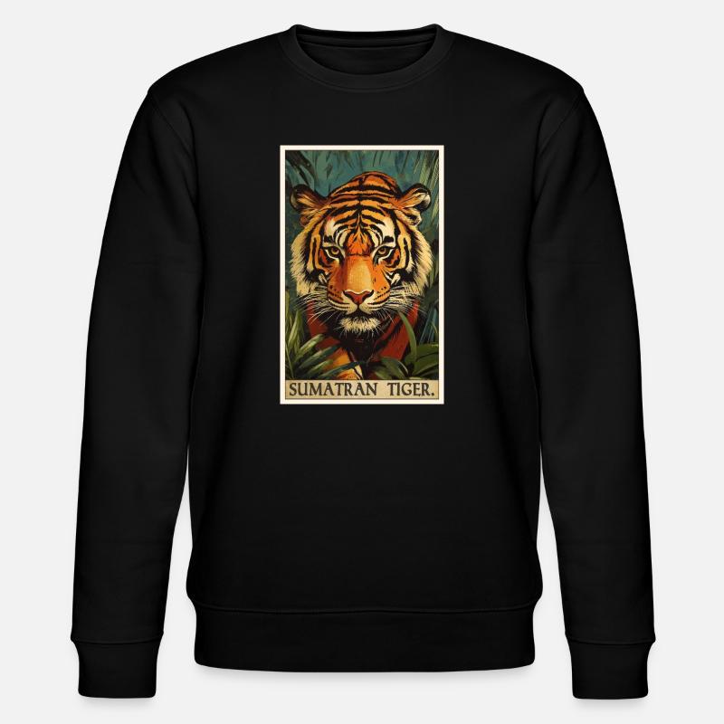 Tigre de Sumatra - Sweat bio CHANGER Stanley/Stella Unisexe - noir