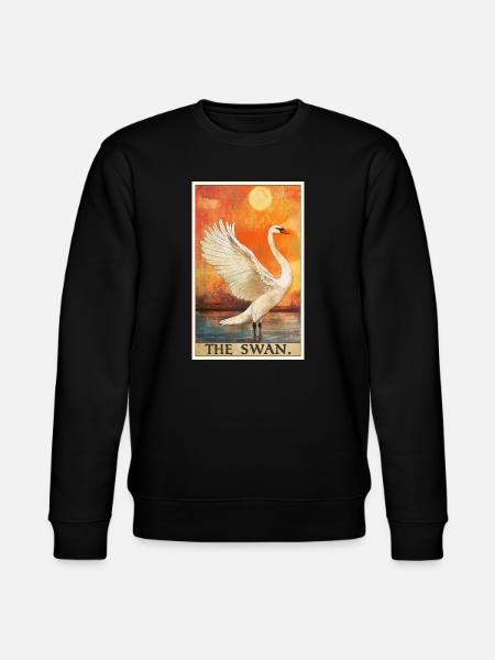 Schwäne Schwan - Stanley/Stella Unisex Bio-Sweatshirt CHANGER  - Schwarz