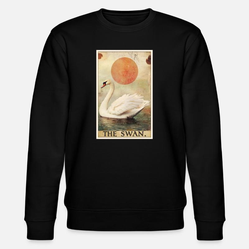 Schwäne Schwan - Stanley/Stella Unisex Bio-Sweatshirt CHANGER - Schwarz