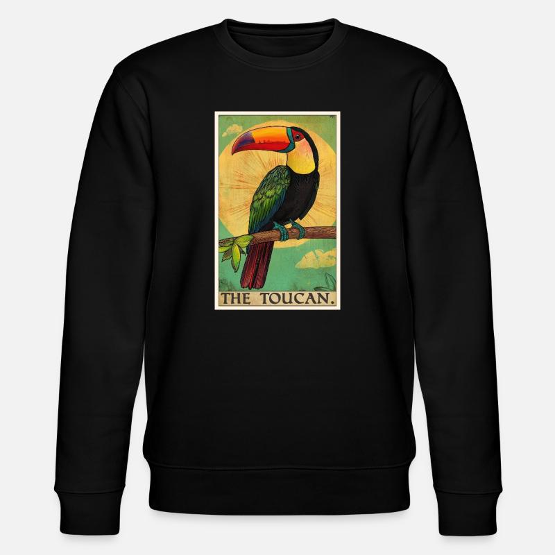 Toucans Toucan - Stanley/Stella CHANGER Unisex Organic Sweatshirt - black