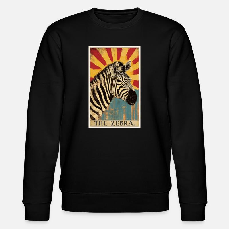 Zebras Zebra - Stanley/Stella Unisex Bio-Sweatshirt CHANGER - Schwarz