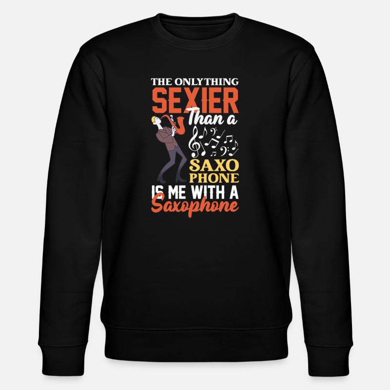 Saxophone - Sweat bio CHANGER Stanley/Stella Unisexe - noir