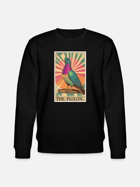 Tauben Taube - Stanley/Stella Unisex Bio-Sweatshirt CHANGER  - Schwarz