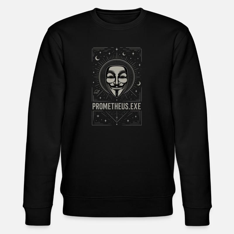 Prometheus.exe Mask - Stanley/Stella Unisex Bio-Sweatshirt CHANGER  - Schwarz