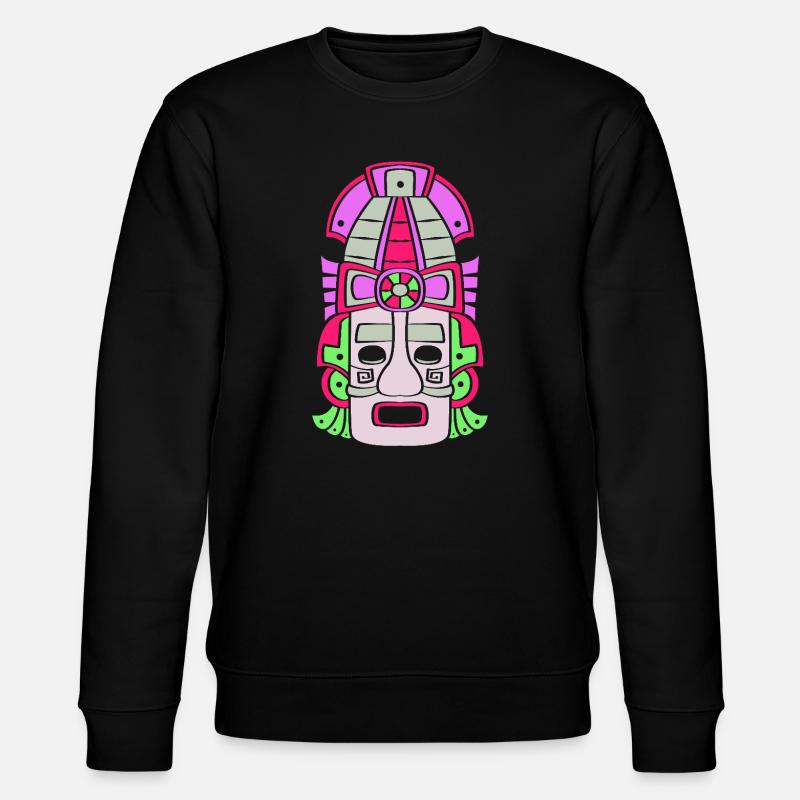 Calendrier maya inca aztèque - Sweat bio CHANGER Stanley/Stella Unisexe - noir