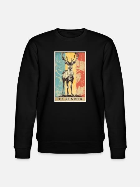 Reindeer Reindeer - Stanley/Stella CHANGER Unisex Organic Sweatshirt - black