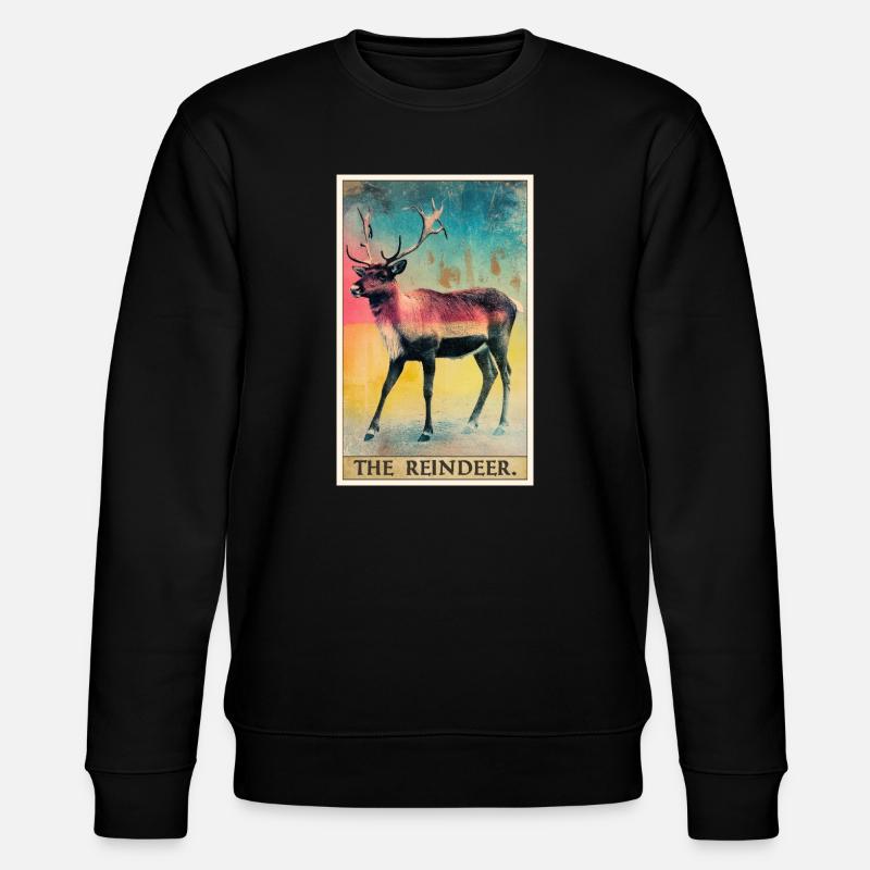 Rentiere Rentier - Stanley/Stella Unisex Bio-Sweatshirt CHANGER  - Schwarz