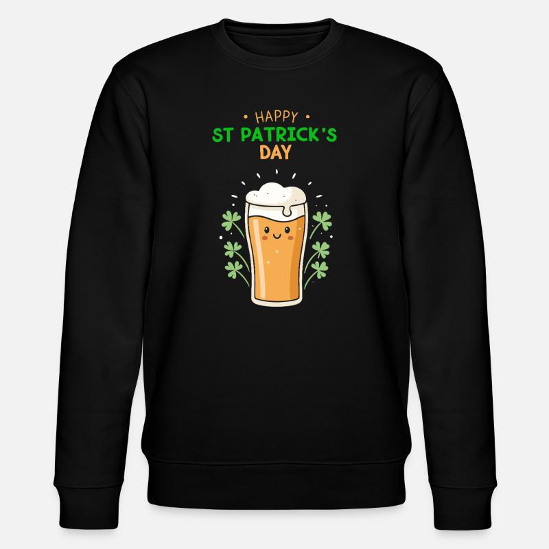 Bière Joyeuse St Patrick Jour - Sweat bio CHANGER Stanley/Stella Unisexe - noir