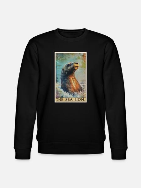 Sea Lions Sea Lion - Stanley/Stella CHANGER Unisex Organic Sweatshirt - black